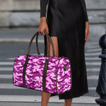 Pink Camouflage Print Duffle Bag