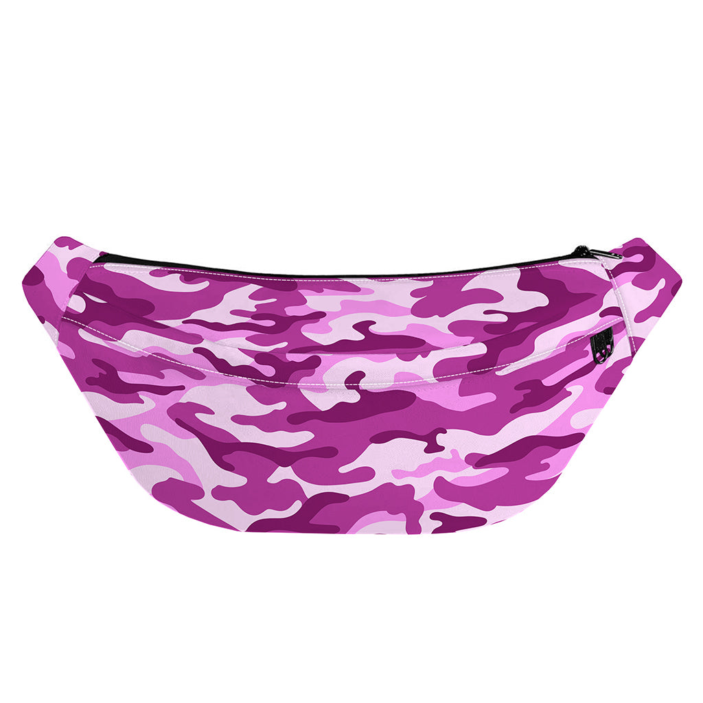 Pink Camouflage Print Fanny Pack