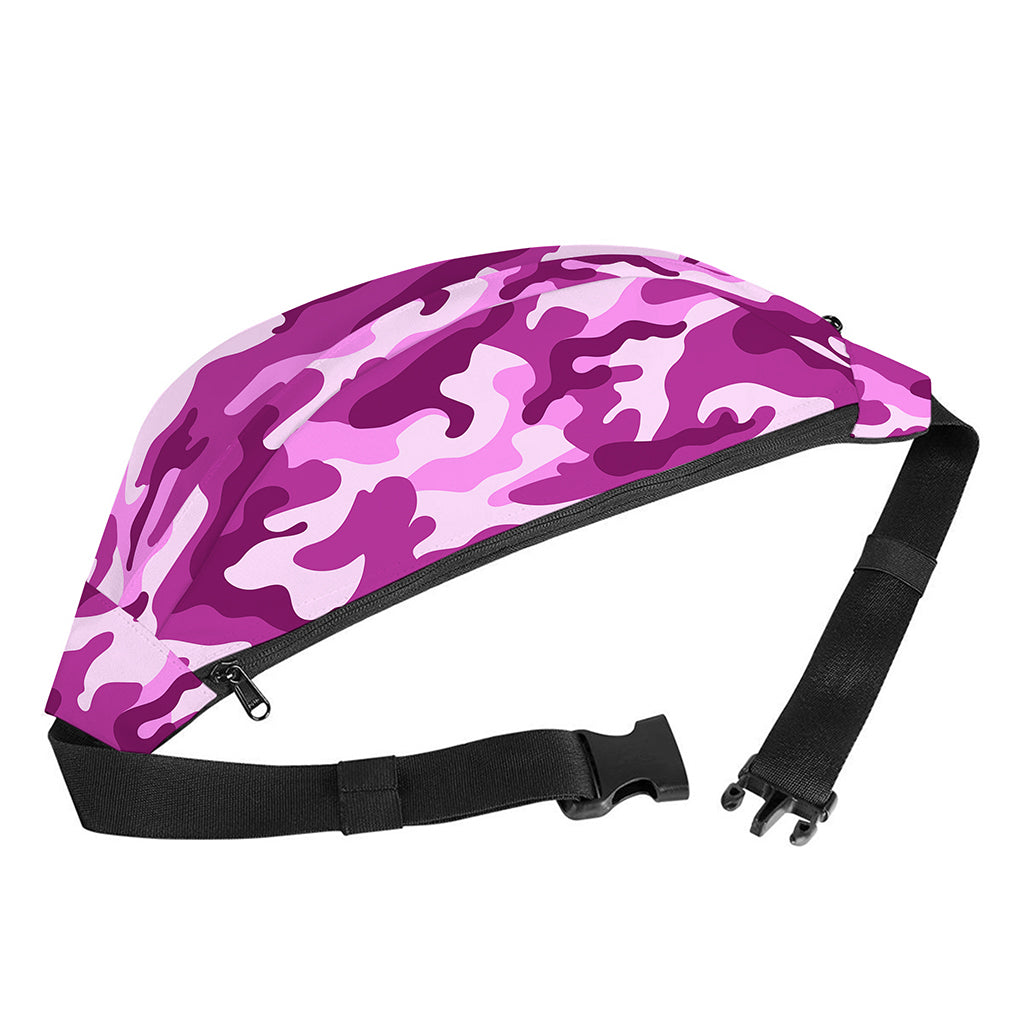 Pink Camouflage Print Fanny Pack