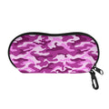 Pink Camouflage Print Glasses Case