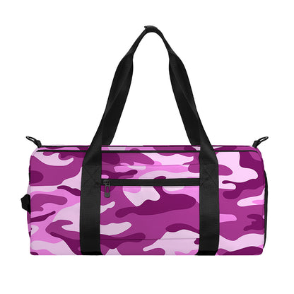 Pink Camouflage Print Gym Bag