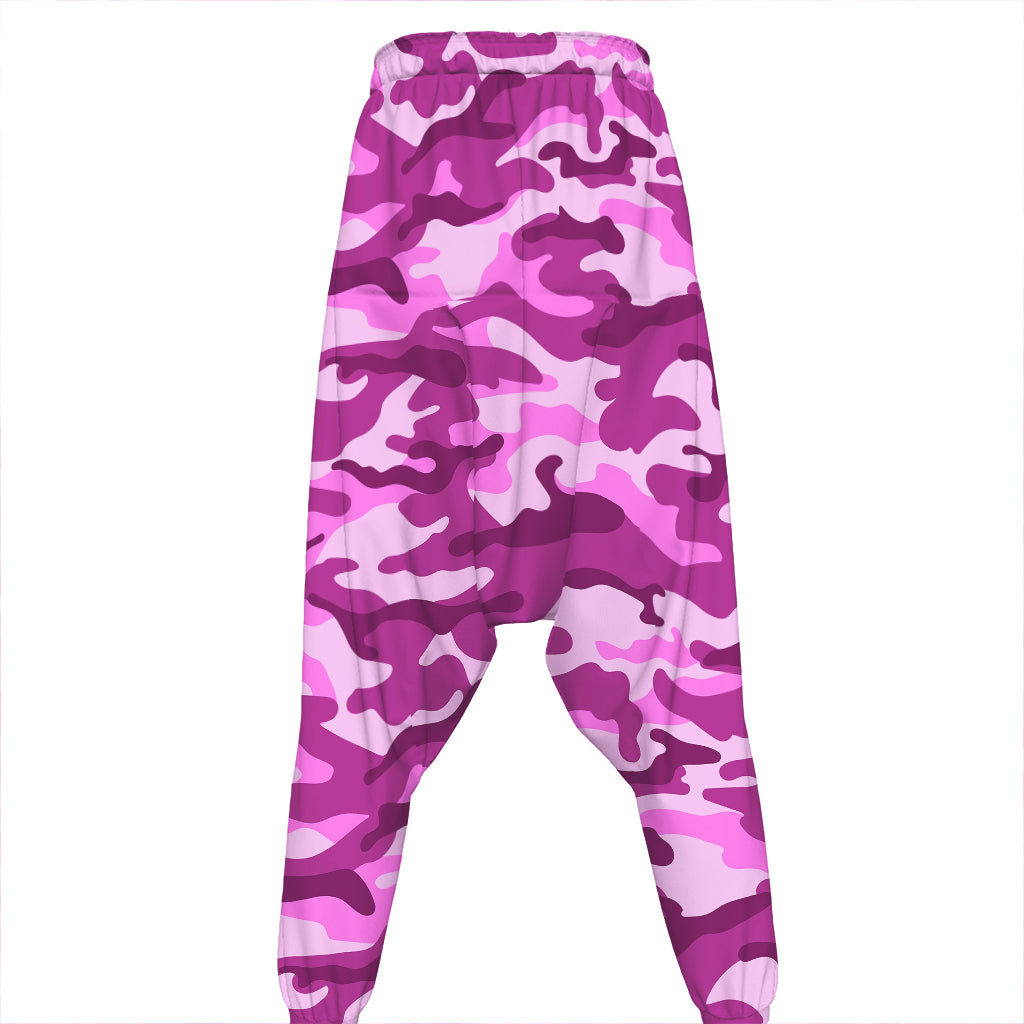 Pink Camouflage Print Hammer Pants