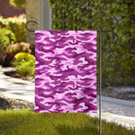 Pink Camouflage Print House Flag