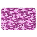 Pink Camouflage Print Indoor Door Mat