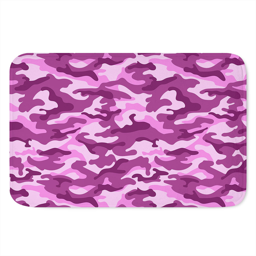 Pink Camouflage Print Indoor Door Mat