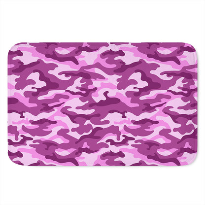 Pink Camouflage Print Indoor Door Mat