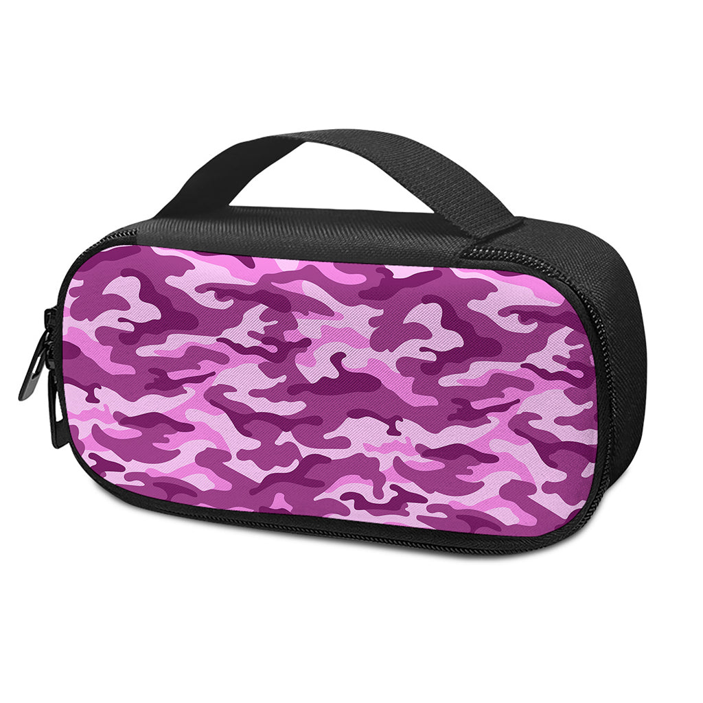 Pink Camouflage Print Insulin Cooler Travel Case