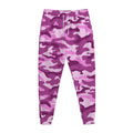 Pink Camouflage Print Jogger Pants