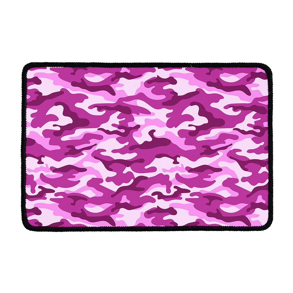 Pink Camouflage Print Kitchen Mat
