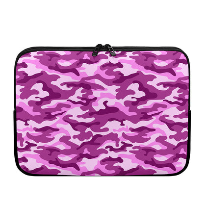 Pink Camouflage Print Laptop Sleeve