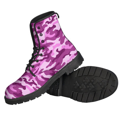 Pink Camouflage Print Backpack