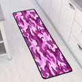 Pink Camouflage Print Long Kitchen Mat