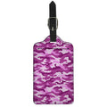 Pink Camouflage Print Luggage Tag
