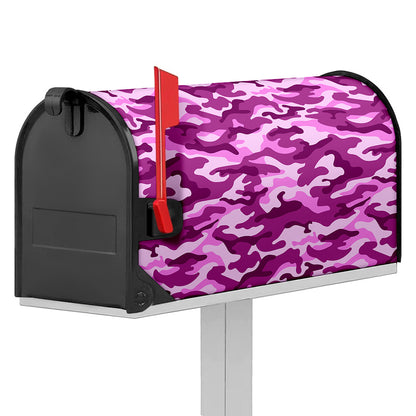 Pink Camouflage Print Mailbox Cover