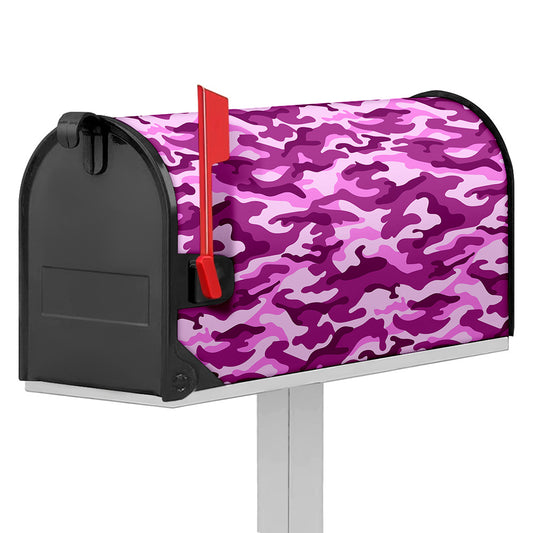 Pink Camouflage Print Mailbox Cover