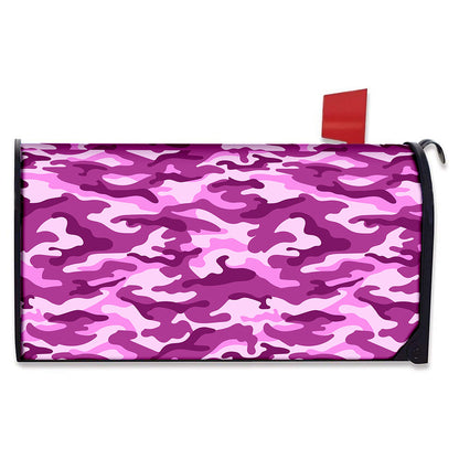 Pink Camouflage Print Mailbox Cover