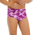 Pink Camouflage Print Men's Briefs