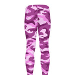 Pink Camouflage Print Men's leggings