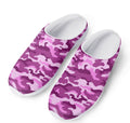 Pink Camouflage Print Mesh Casual Shoes
