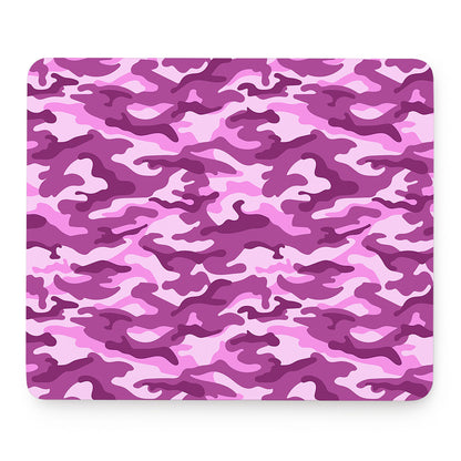 Pink Camouflage Print Mouse Pad