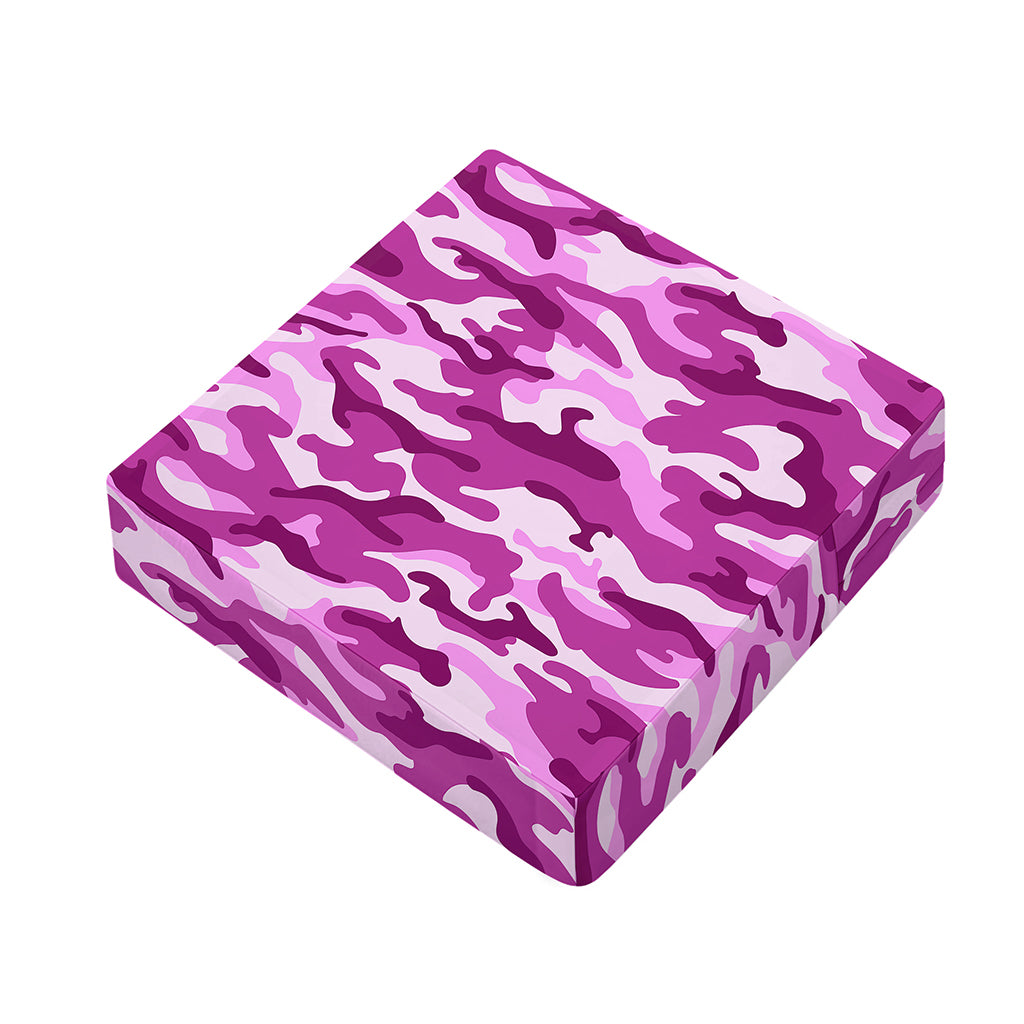 Pink Camouflage Print Outdoor Seat Cushion Cover