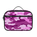 Pink Camouflage Print Portable Lunch Bag