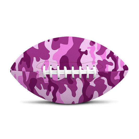 Pink Camouflage Print Rugby Ball