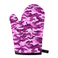 Pink Camouflage Print Single Oven Mitt