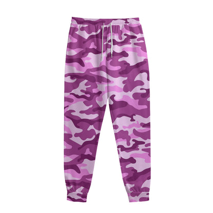 Pink Camouflage Print Sweatpants