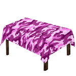 Pink Camouflage Print Tablecloth