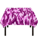 Pink Camouflage Print Tablecloth