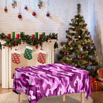 Pink Camouflage Print Tablecloth