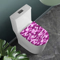 Pink Camouflage Print Toilet Lid Cover