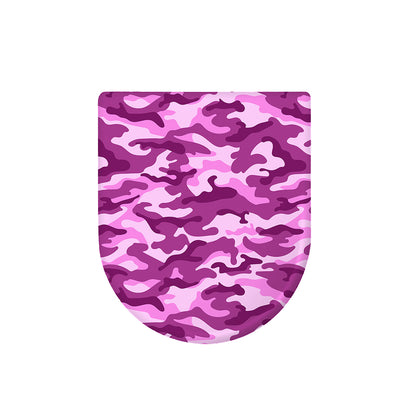 Pink Camouflage Print Toilet Lid Cover