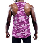 Pink Camouflage Print Training Tank Top
