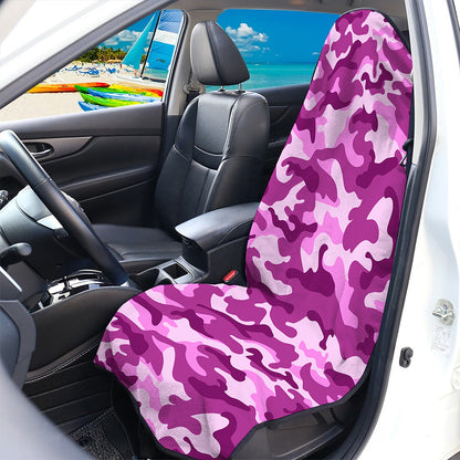 Pink Camouflage Print Waterproof Car Seat Cover