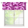 Pink Camouflage Print Window Valance