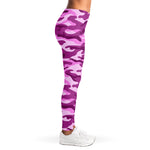 Pink Camouflage Print Women's Leggings
