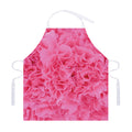 Pink Carnation Flower Print Adjustable Apron