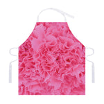 Pink Carnation Flower Print Adjustable Apron