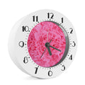 Pink Carnation Flower Print Alarm Clock