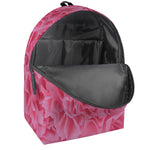 Pink Carnation Flower Print Backpack
