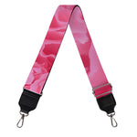 Pink Carnation Flower Print Bag Strap