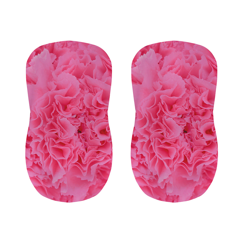 Pink Carnation Flower Print Bar Stool Covers