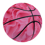 Pink Carnation Flower Print Basketball