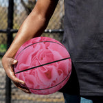 Pink Carnation Flower Print Basketball