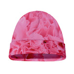 Pink Carnation Flower Print Beanie