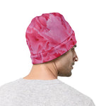 Pink Carnation Flower Print Beanie