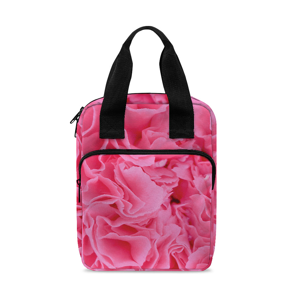Pink Carnation Flower Print Bible Tote Bag