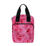 Pink Carnation Flower Print Bible Tote Bag